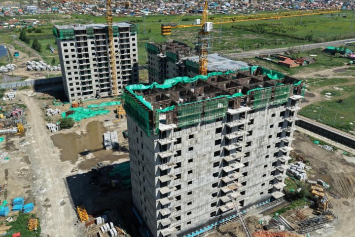 “Сэлбэ 20 минутын хот” төслийн анхны 12 давхар барилгын үндсэн карказ, цутгалтын ажил дууслаа